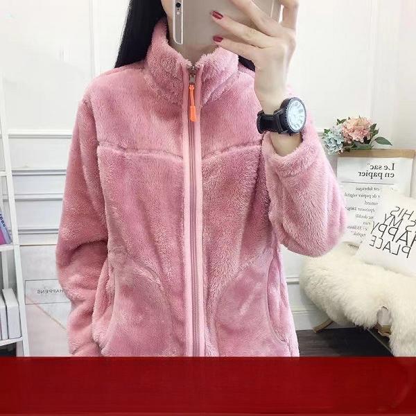 Fleecová bunda Dámská Pánská Oboustranná Lze nosit na podzim a v zimě Zesílený oboustranný fleece Polar fleecová bunda