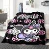 Customizable Kuromi5 Throw Blanket – Personalized Name, All-Season Cozy Snug Blanket, Machine Washable, Personalized Blanket