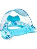 JOYFY XL Inflatable Pool Floats with Canopy Lounge Chairs with Cup Holders for Adults Inflatable Floaties Party Beach Summer