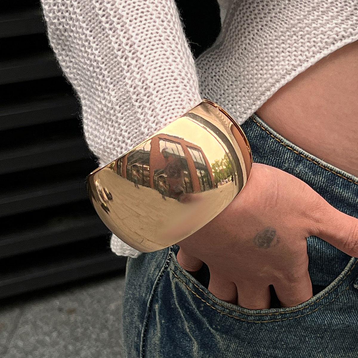 

Винтажные браслеты-манжеты из смолы неправильной формы, геометрические широкие браслеты для ношения стопкой, модные массивные украшения для женщин и девушек