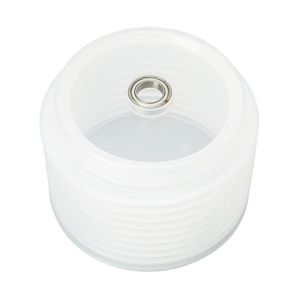 Hole Saw Dust Bowl Collector 125mm Silicone Transparent Bottom Cover with Spring for Drilling