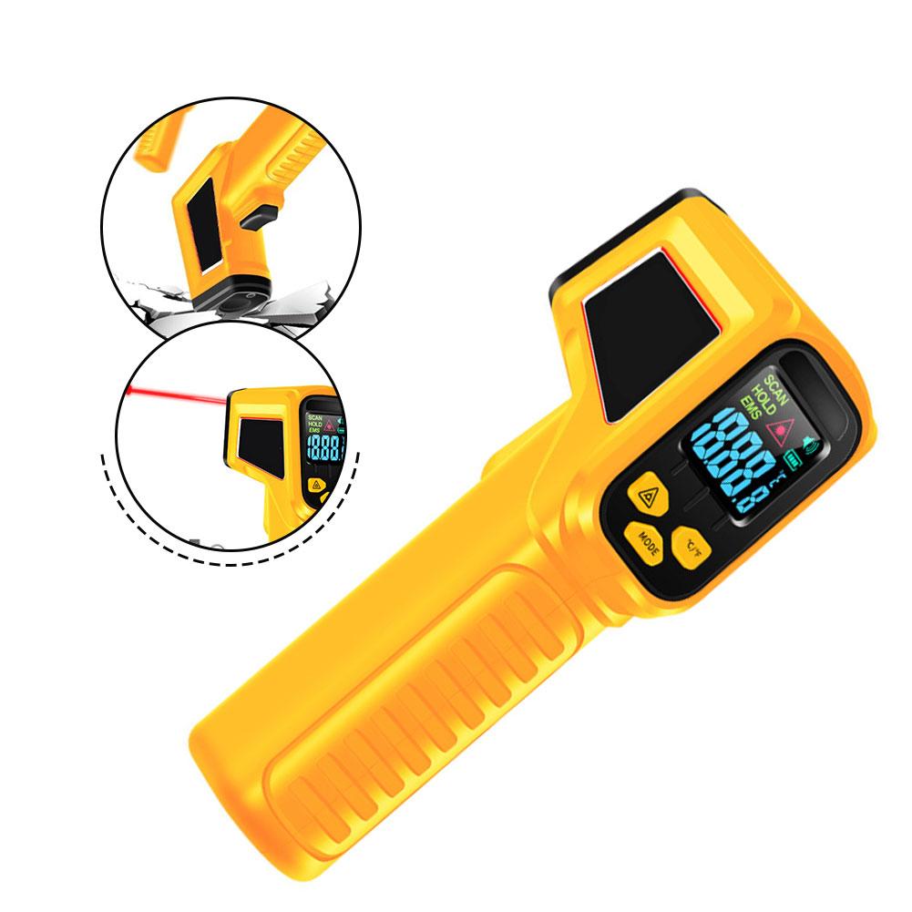 Industrial Setting Color Screen Thermometer Infrared Thermometer With Voice Function Kitchen Temperature Tester
