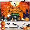 Party Castle Halloween Pumpkin Ghost Background Cloth Banner Photography Props