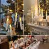 12/20Pcs Flameless Candle Taper Magic Floating Candles with Wand Remote Light LED Flickering Hanging Candle for Halloween Decor