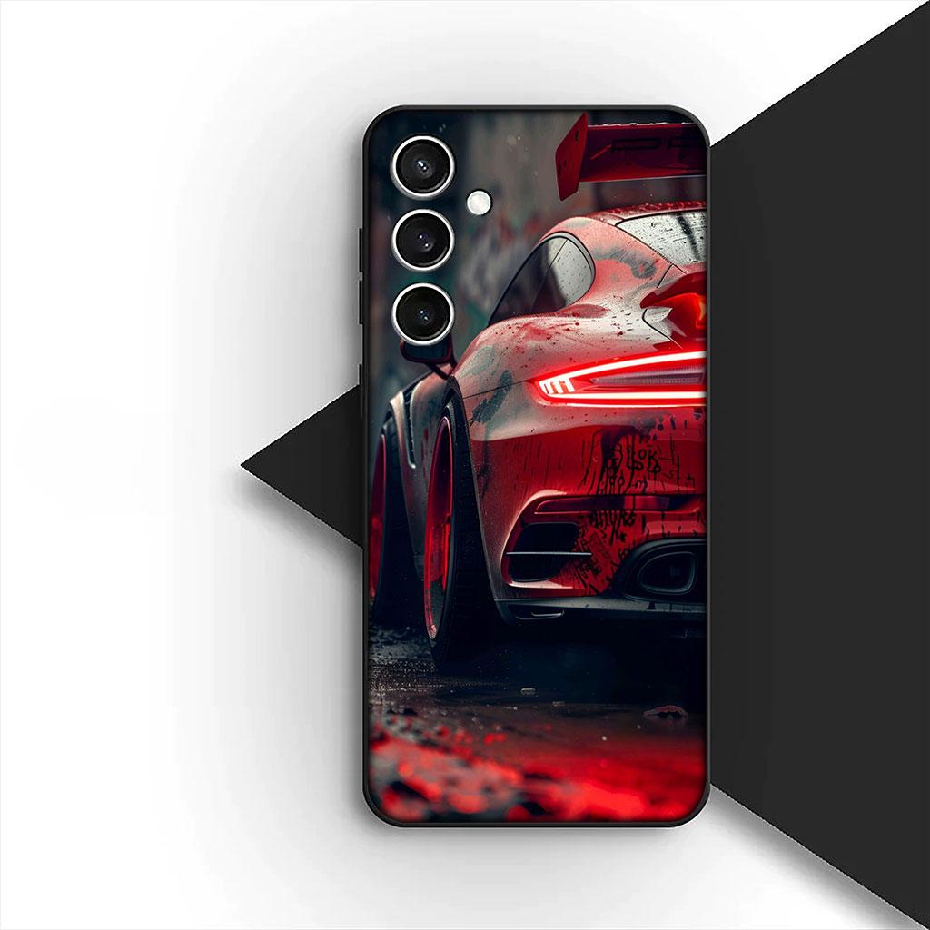 Casing Phone Cover for Huawei P30 P20 Mate 20 10 Lite Pro Y7 Y6P Y7A 2019 Nova 5T 3I Case Supercar Super Car Cartoon Taillights