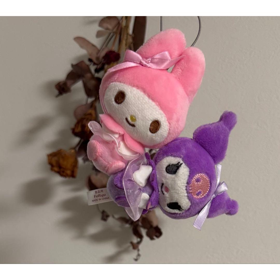 Sanrio Plush Wedding Party Pair Mascot My Melody Kuromi