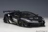 AUTOart 1/18 Scale Liberty Walk LB-WORKS Lamborghini Aventador Limited Edition Black (LBWK/Carbon Black Hood) Finished Model 79244