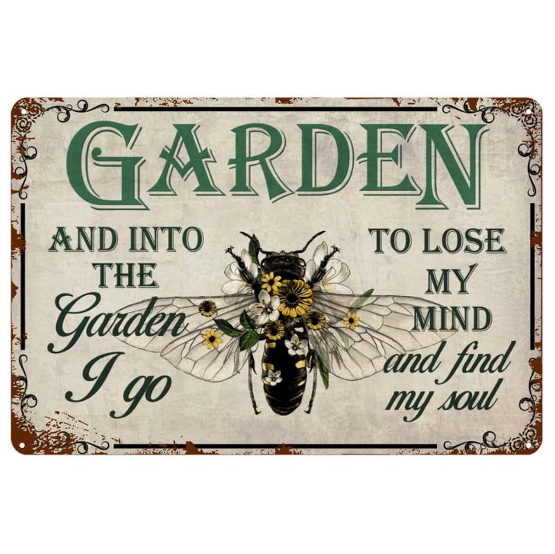 Sometimes I Wet My Plants Dirty Hoe Metal Tin Sign Wall Poster Plaque Vintage Iron Painting Decoration for Home Cafe Garden C