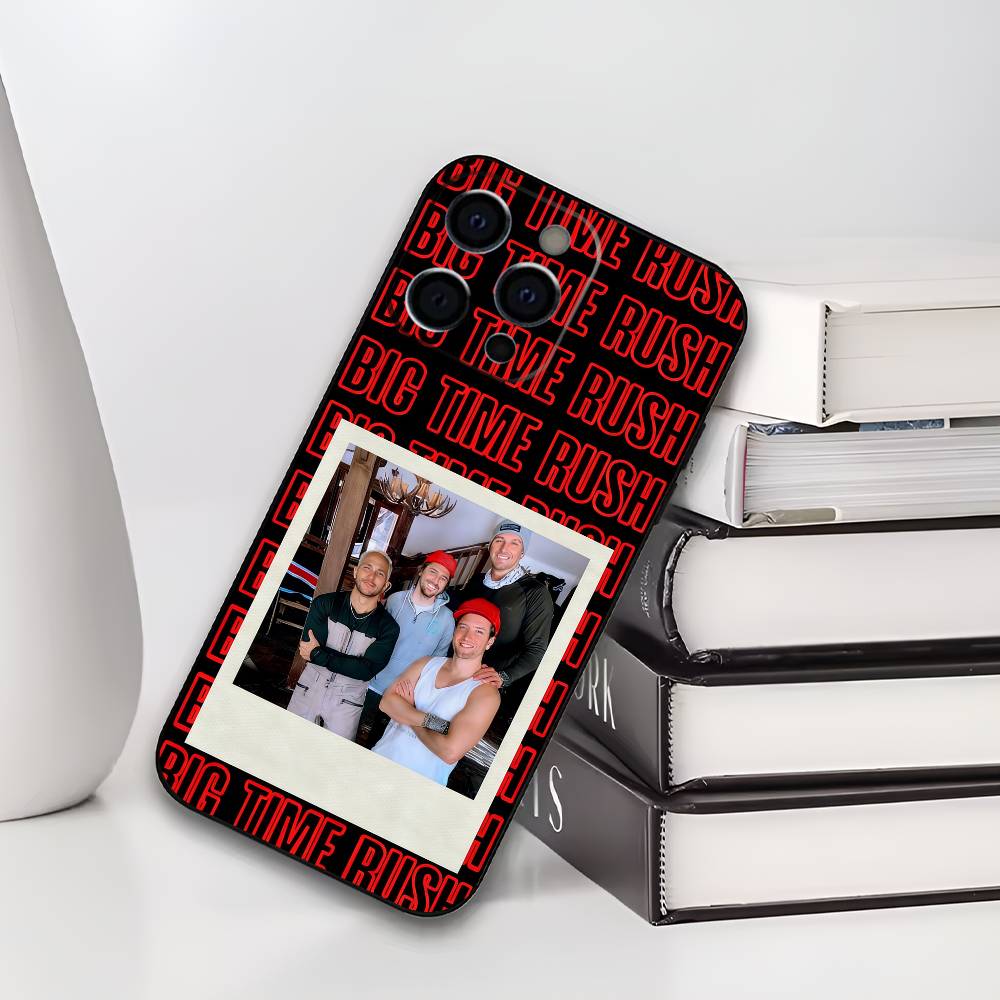 

Music B-Big T-Time R-Rush Phone Case For iPhone 17,16,15,14,13,12,11 Plus,Pro Max,XS,Soft Black Cover iPhone17