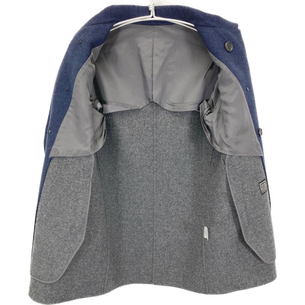 ICHORAI 14FW0C-C002 Navy Wool Double Coat coat 44 NavyUsed