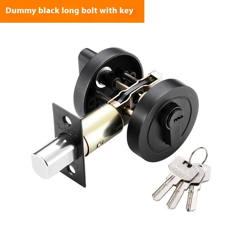 Copper Door Lock Cylinder Deadbolt Chrome Metal Dead Home Door Gate Single Cylinder Bolt Door Lock