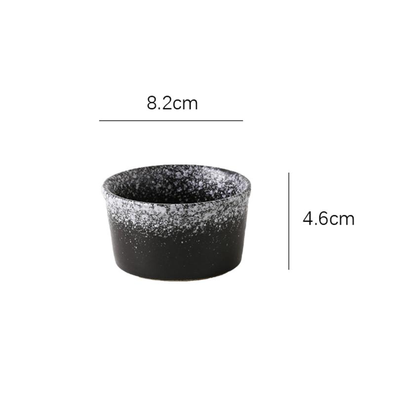 Japanische Keramik Puddingbecher Kleine Schalen Backen Dessert Snackteller Frühstück Gedämpfte Eierschale Retro Geschirr