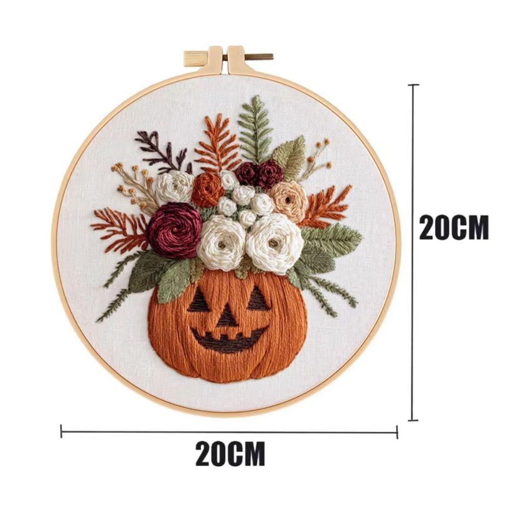 English Instructions DIY Embroidery Kit Beginner Friendly Halloween Embroidery Home Craft Activity