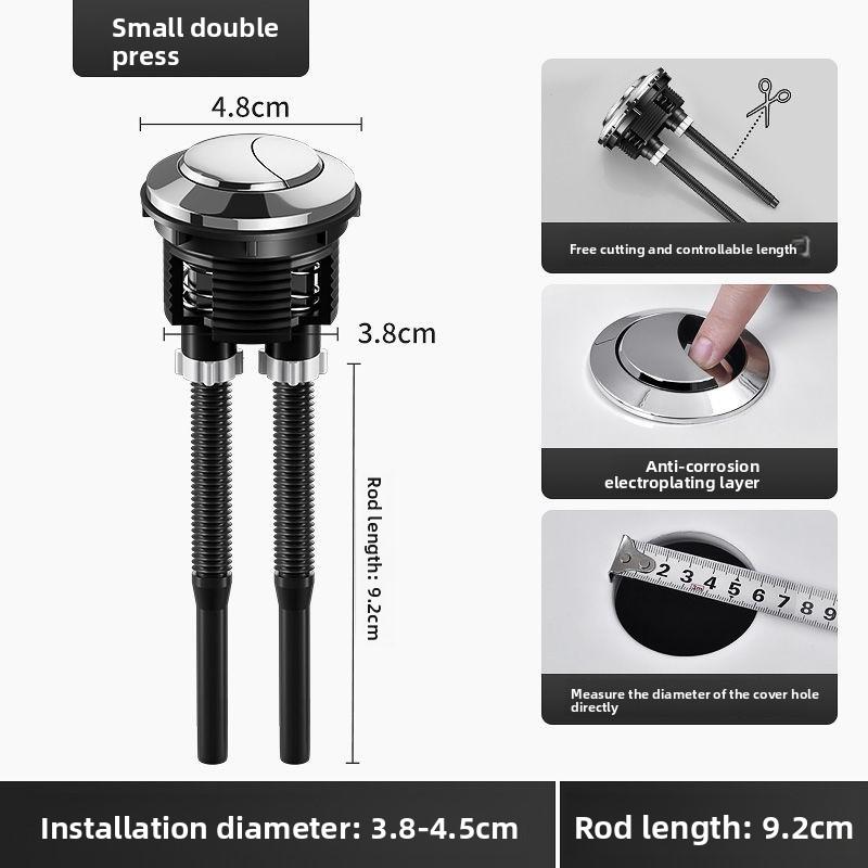 

1 шт. Кнопка бачка унитаза с двойным смывом, круглая, кнопки для двойного смыва унитаза, аксессуары для ванной комнаты 70 мм/57 мм/47 мм