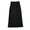 Style 2023 New Arrival Women's Clothing Casual Slim Looking Easiest for Match Back Slit Elastic Waist Thickened Bathroom Skirt Half-Length Dress