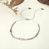 Trendy Deep Blue & Gold Rice Bead Pearl Hand Bracelet: Niche Design Women's Fashion Accessory