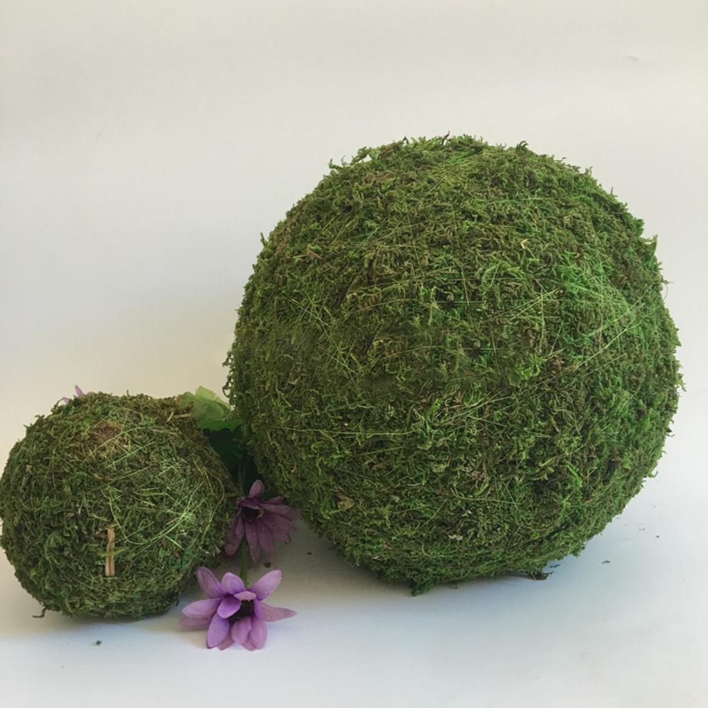 6pcs Moss 10cm Green Vase Bowl Filler Balls for Christmas Tree Garden Weddings Home Party Decor