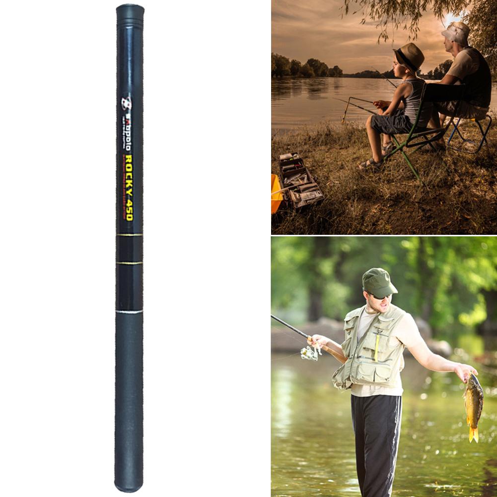 Telescopic Fishing Rod Fishing Rod Fiberglass Fishing Pole Ultralight 2.1/2.4/2.7/3.6M Retractable 40cm for Backpacking Trip