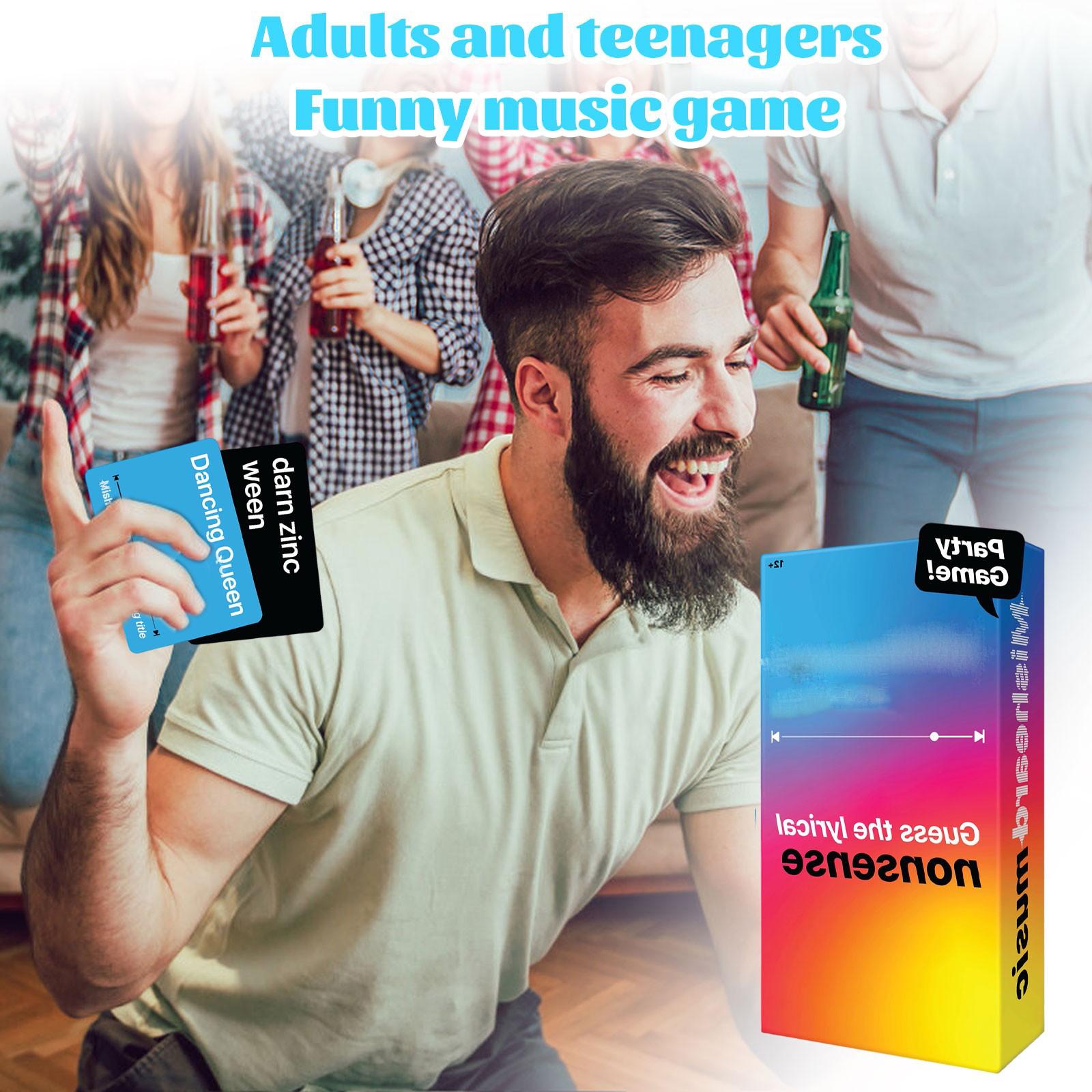 

Песня или Исполнитель с 500 карточками лирической бессмыслицы – Веселые музыкальные игры для взрослых и подростков – Забавная семейная карточная игра для караоке One Size