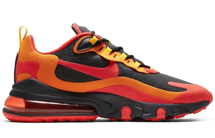 Men's Sneakers Nike Air Max 270 React Magma Black/Speed Yellow/Magma Orange/Chile Red