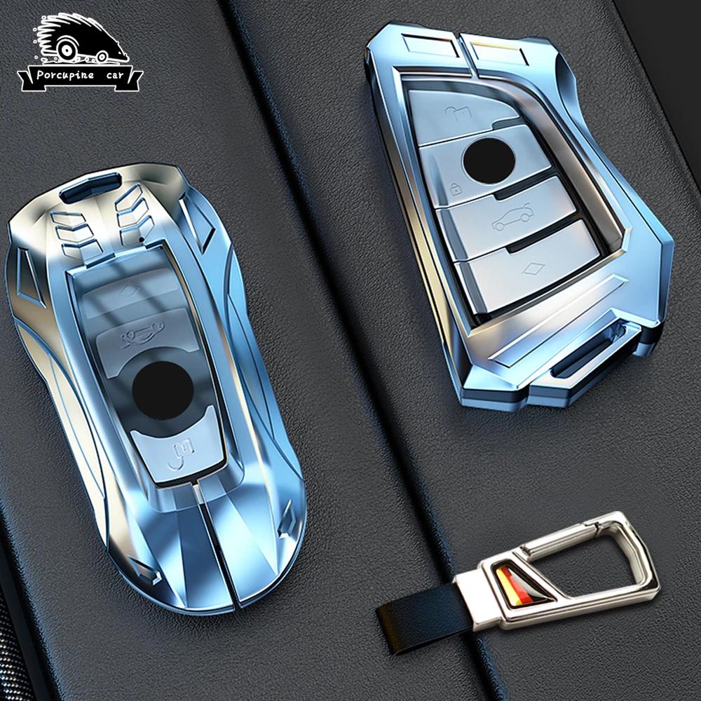 New Zinc Alloy Style Auto Key Fob Cover Case Housing Remote Fit For Bmw X3 X5 X6 F30 F34 F10 F20 G20 G30 G01 G02 G05 F15 F16 1 3 5 7 Series