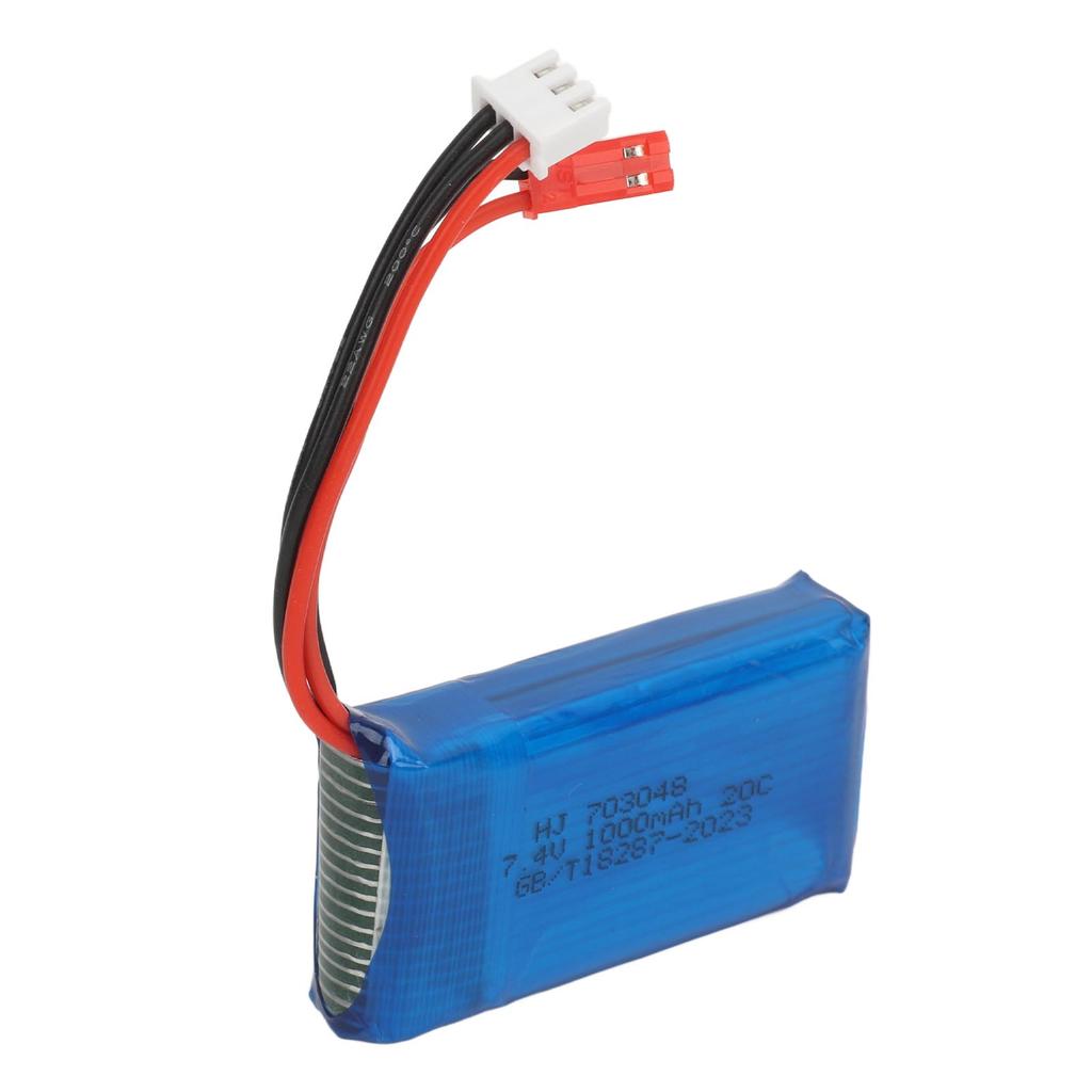 Drone Lithium Battery Replacement 1000mah 7.4v for WLtoys V912 Remote Control Quadcopter Aircraft