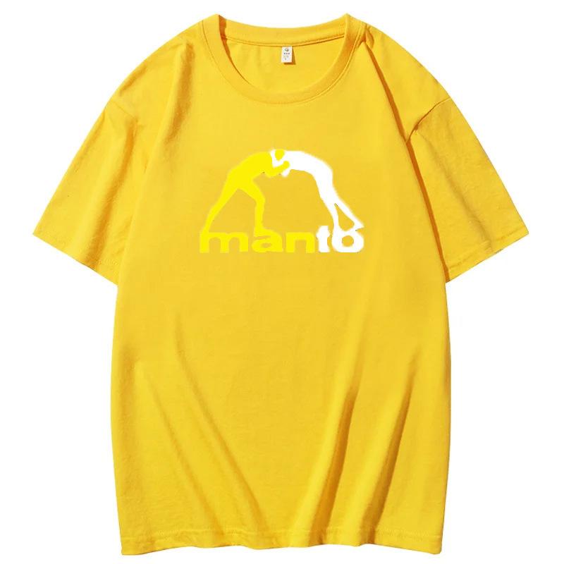 Men's T-shirt summer casual men's clothing soft polyester fabric short sleeves