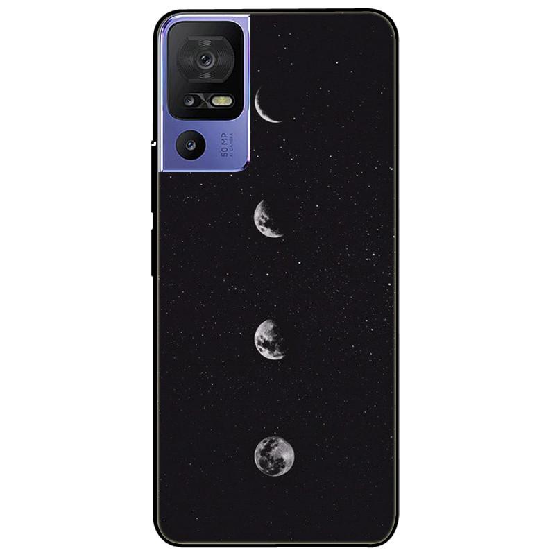 For TCL 40 SE Case 2023 Soft Silicone Protective Black Tiger Lion Funda Coque for TCL 40SE Covers TPU Bumper for TCL40se Paras