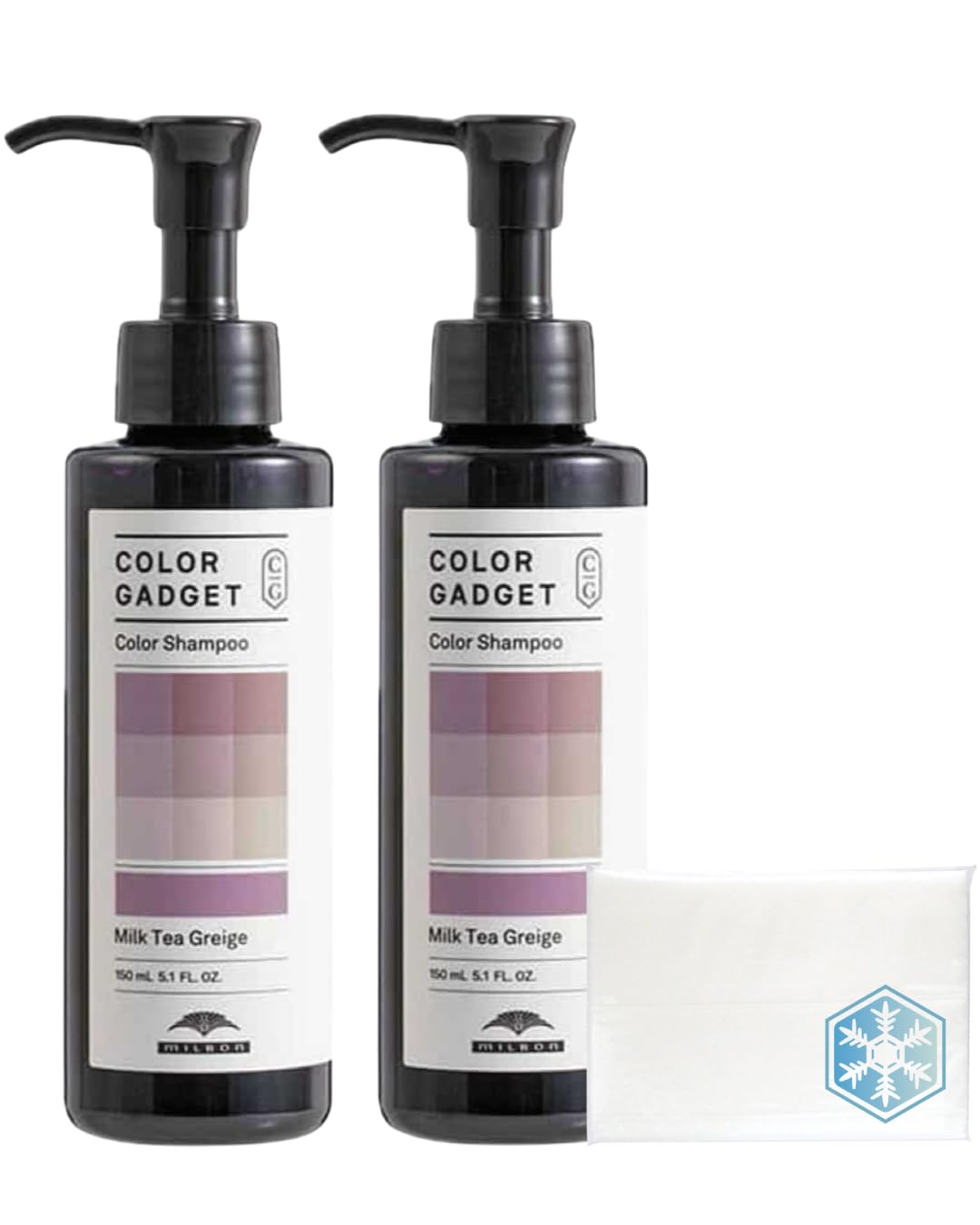 

[Set of 2] Color Gadget Milk Tea Greige Color Shampoo 150ml with Original Purchase Bonus