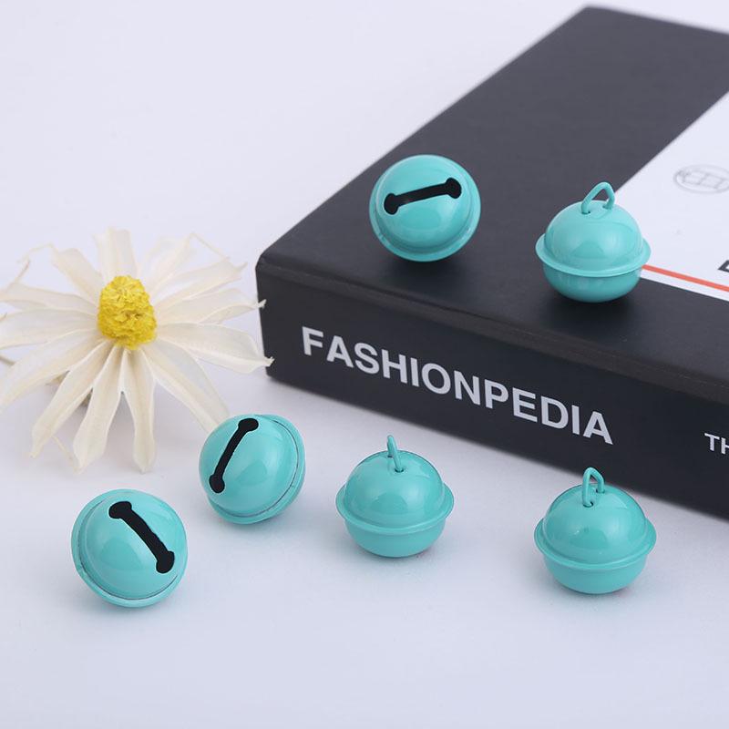 22mm Candy Color Baked Paint Round Pet Collar Bell - Christmas Accessories