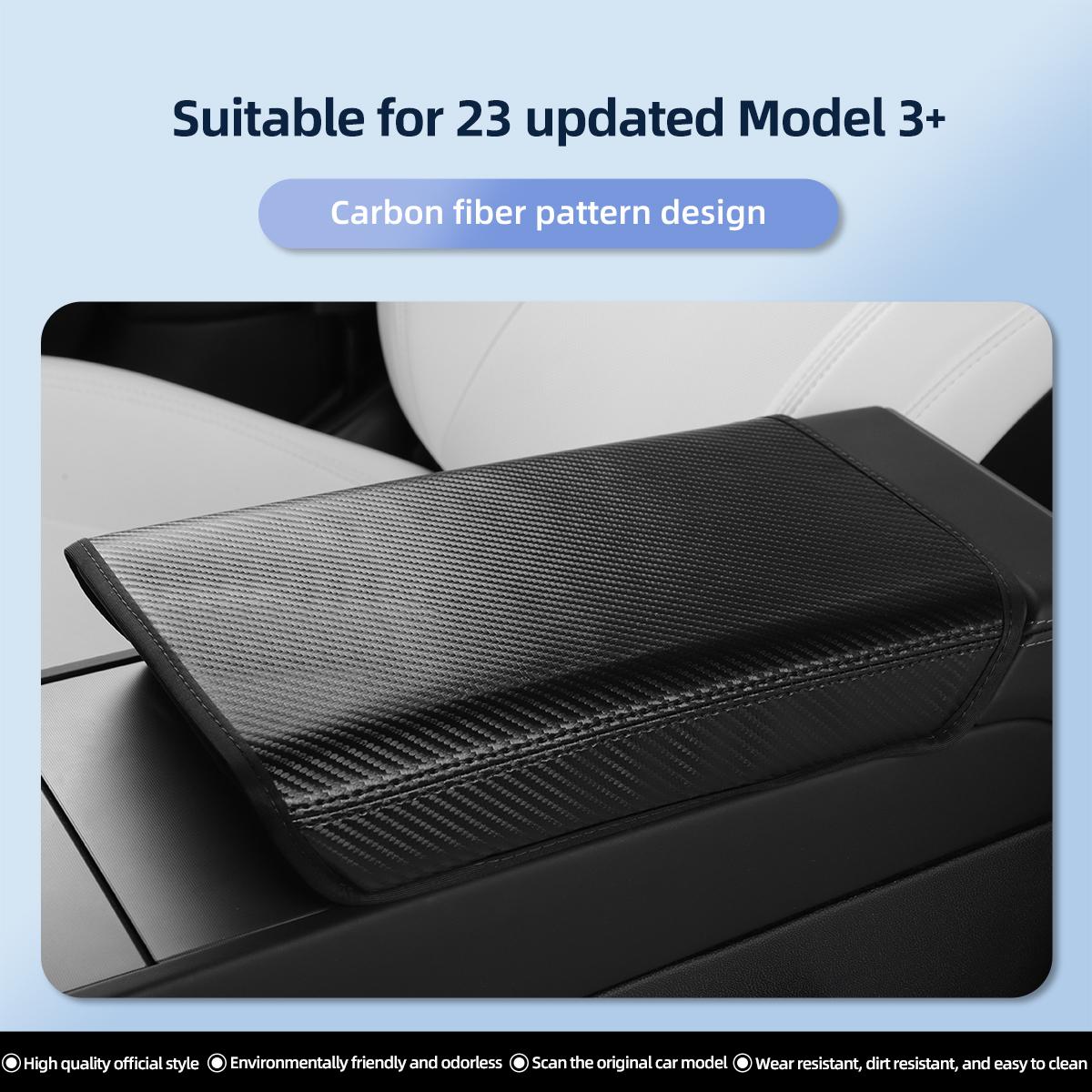 

для Tesla New Model 3 2025 Кожаный чехол-накладка на подлокотник Highland с отсеком для хранения, подушка для защиты центральной консоли, автомобильные аксессуары PU
