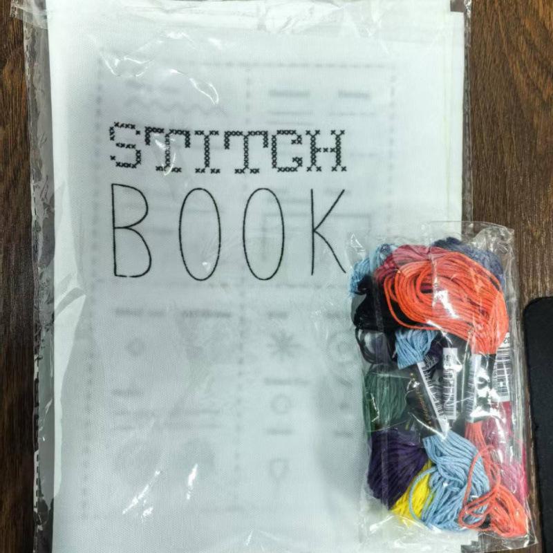 DIY Linen Embroidery Stitch Sample Book for Embroidery Enthusiasts