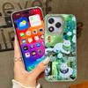 Green Creative Flower Vase Cat Women Phone Case For Iphone 17 Air 16 16e 17e 15 Plus 14 13 12 11 Pro Max Protective Fundas Cover