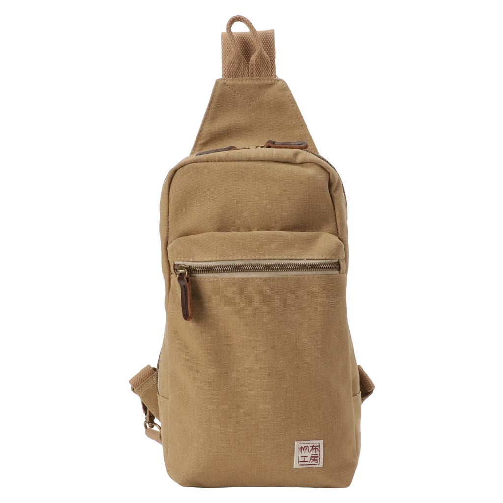 

Сумка Hanpu Kobo Body Bag на одне плече Сумка на плече Легка сумка через плече 10 Canvas 3X06 Бежева чоловіча жіноча №.