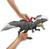 Figurine dinosaure - JURASSIC WORLD MATTEL - Giganotosaurus - Attaque améliorée - Mâchoire XXL - Mode Survival