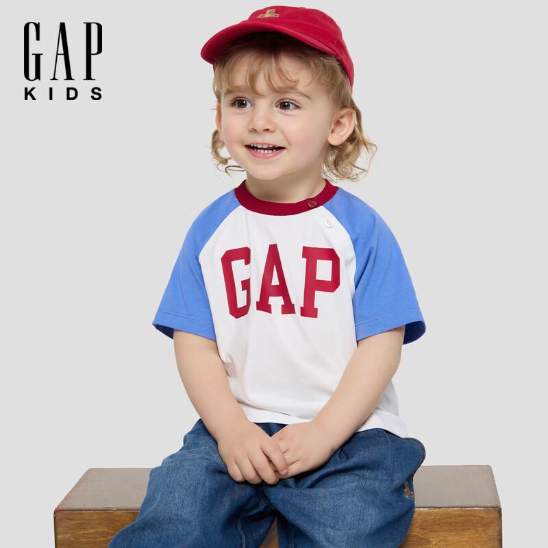 

GAP Kids 2026 Spring Logo Raglan Short Sleeve T-Shirt 120/60