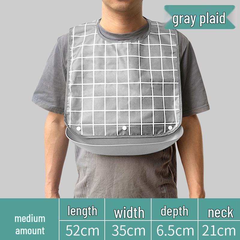 Waterproof Adult Feeding Bib for Elderly - Large Size Saliva Apron