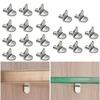 20Pcs Shelf Support Pegs L-Shaped Wardrobe Shelf Fixed Brackets Bookcase Wooden Glass Layer Board Furniture Bracket Holder