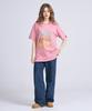 Osillos C81 Color Doodling Oversized Short Sleeve T-Shirt_Indie Pink