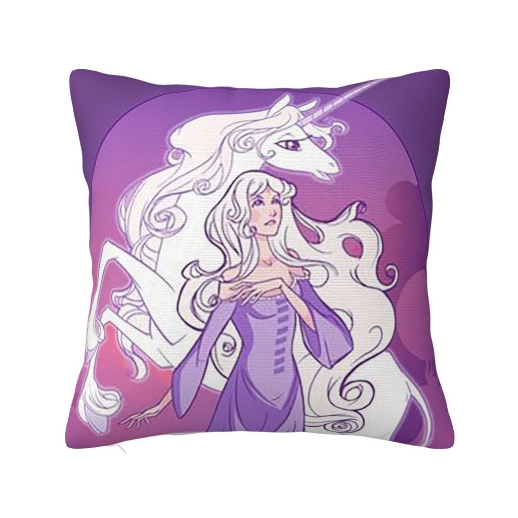 Lady Amalthea The Last Unicorn Animated Tv Movies  Square Pillowcase Cushion Cover Pillow Case Throw Pillow Cover for Home Car