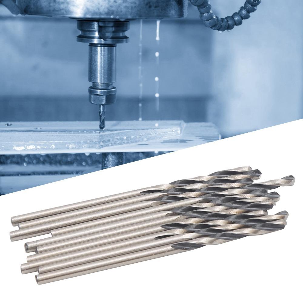 10pcs Micro Size Twist Drill Bit Straight Shank High Speed Steel 4241 Drill Bit Industrial Supplies