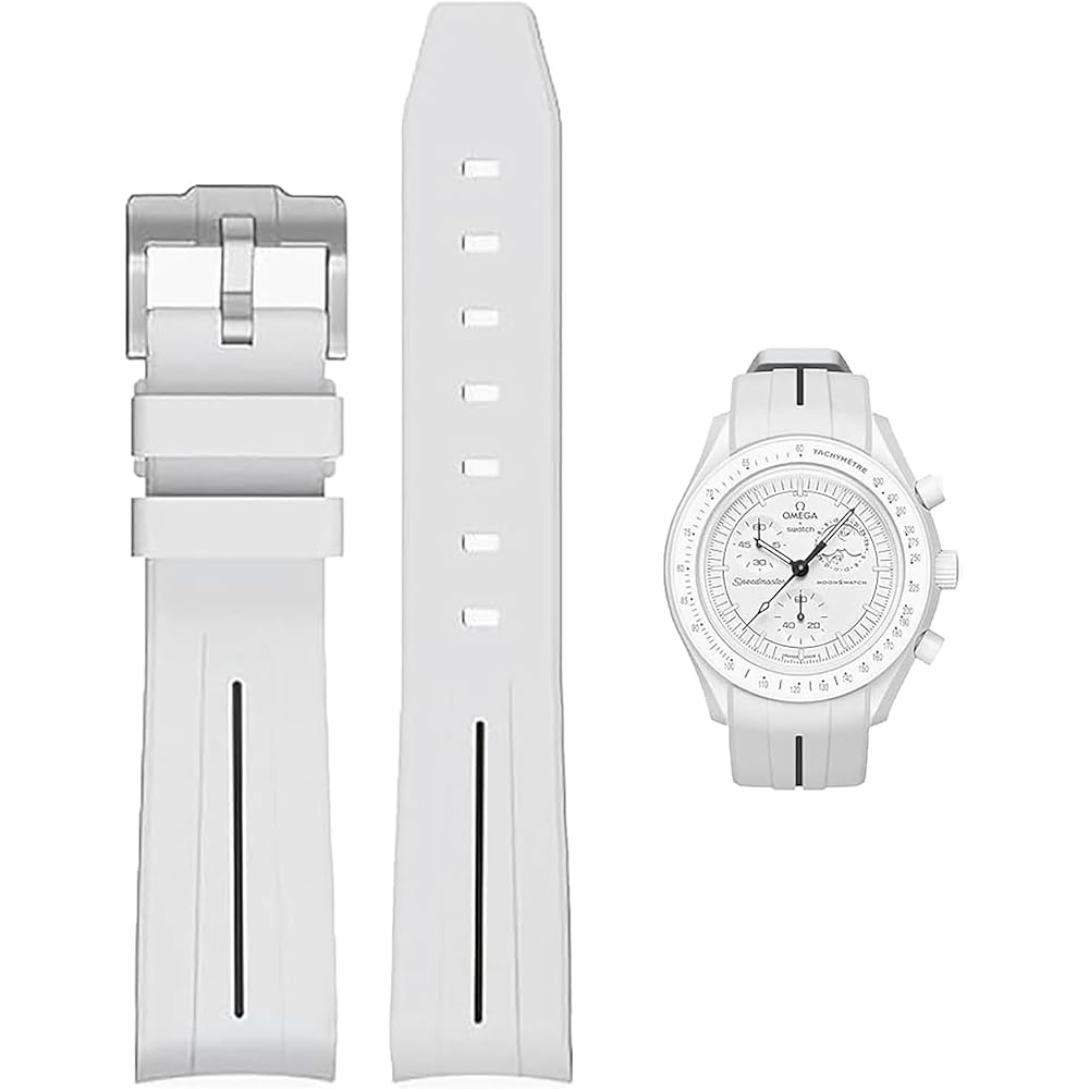 20mm Watch Band for Omega X Swatch MoonSwatch Watch Strap Omega and Swatch Band Rubber Watch Band...