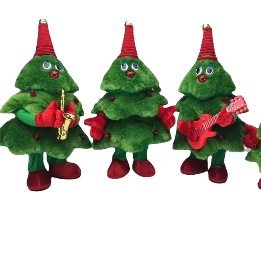 Dancing, Singing, Light-Up Christmas Tree Plush Toy - Festive Decoration & Gift