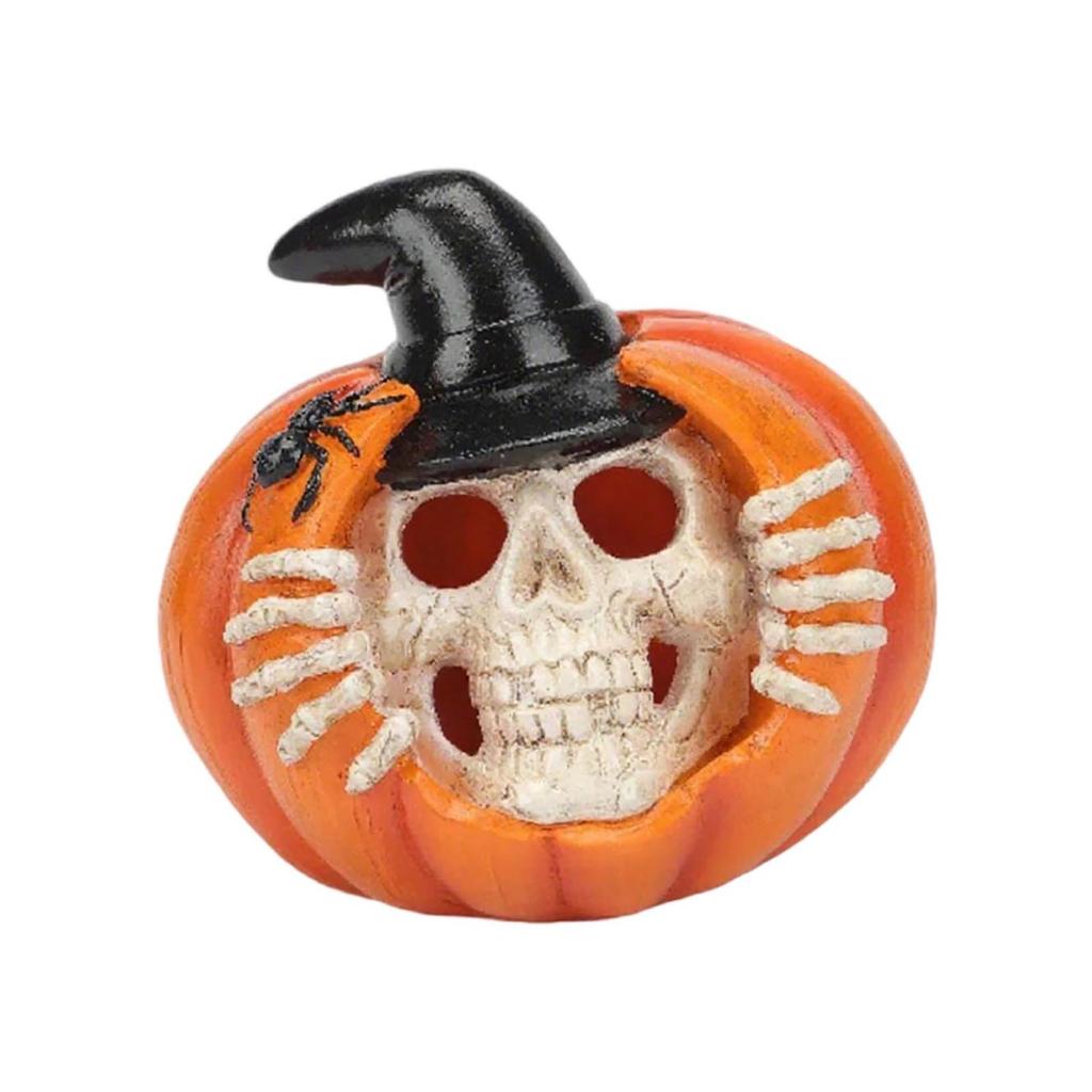 Halloween Pumpkin Horror Festival Luminous Resin Craft Ornament Creative Decoration