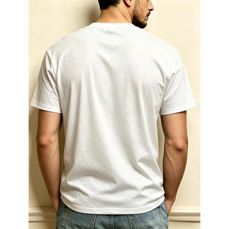 European Size Colorful Comic Style Men's T-Shirt with Ain't No Family Like The One I Got Text Design for Casual Wear In Spring And Summer Perfect Gift
