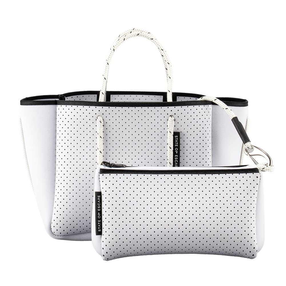 State of Escape Petite Escape Tote Bag, PTESCHFWHT Highlight Fleck White, Lightweight, Fashionable Handbag [Parallel Import]