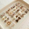 5Pcs Baby Hair Pins for Girls Gift Korean Bear Bunny Kids Hair Accessory Bows Flower Princess Children Girl Hairclip