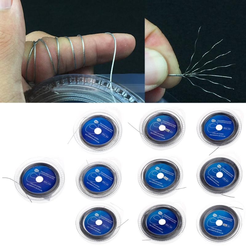 Buy Stainless Steel Wire Lures Leader Trace Fishing Lines Accessories