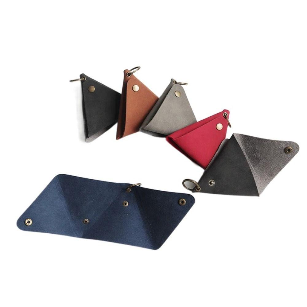 Wallet PU Leather Coin Purse Solid Color Small Item Bag Casual Card Storage Bag Women