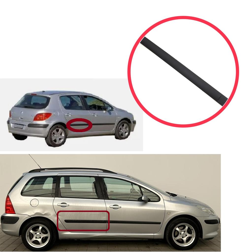 ESP1220-2 Rear Right Side Door Moulding Strip Panel for Peugeot 307 3A/C 3E 3H 2000-2012 4/5 Door 8546H6